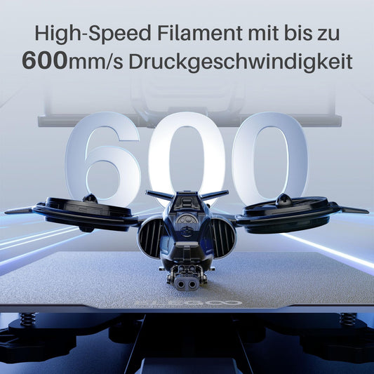 ELEGOO High Speed PLA+ Filament 1.75mm White 1 KG, Rapid PLA Plus 3D Printer Speedy Filament, 600 mm/s High Speed Printing, Dimensional Accuracy +/-0.02mm, 1kg Spool (2.2lbs)