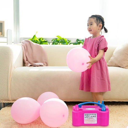 HELESIN Electric Balloon Pump, 600W Portable Balloon Inflator with 2 Inflation Modes, Balloon Blower for Birthday, Party, Christmas Decorations.