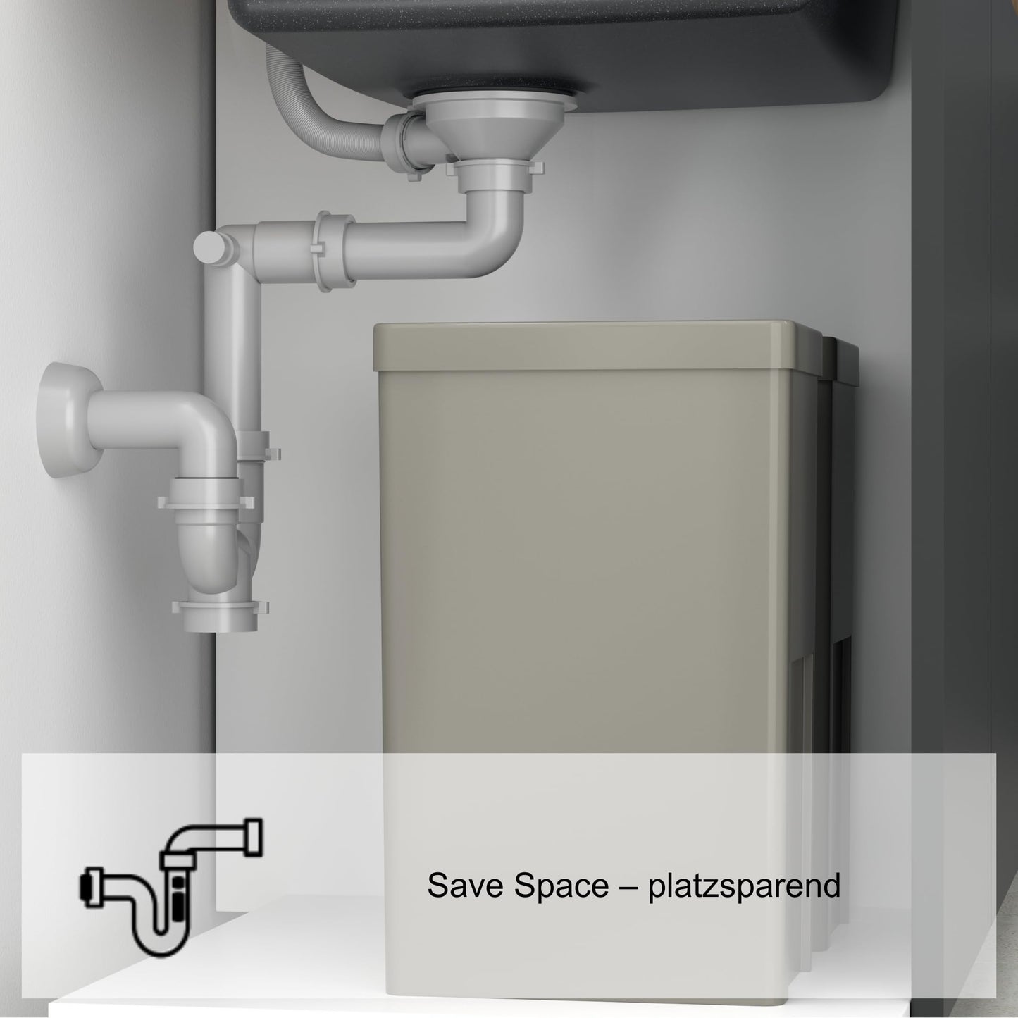 QUADRON sink single Stainless steel sink | Size 78 x 48 x 20 cm Color: Pvd-Golden | RUSSEL 111 Drop-in sink with faucet hole | Single-bowl kitchen sink with steel basin Stainless steel sink