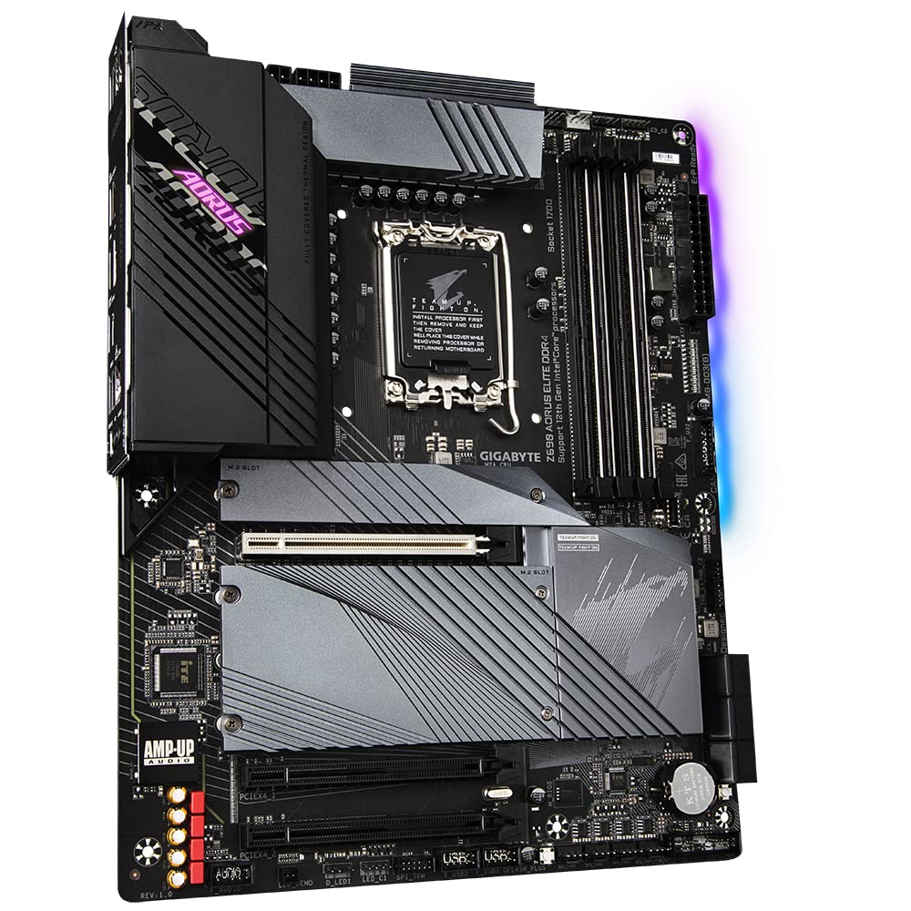 Gigabyte Z690 AORUS ELITE DDR4 ATX Motherboard - Supports 12th Gen Intel Core Processors (LGA 1700), 16+1+2 VRM Design, DDR4-5333(OC) Memory