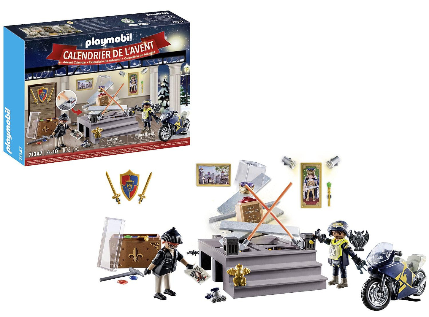 PLAYMOBIL | Police Advent Calendar for Kids | Museum Theft | Advent Calendar for Police fans | Advent season full of surprises | 71347