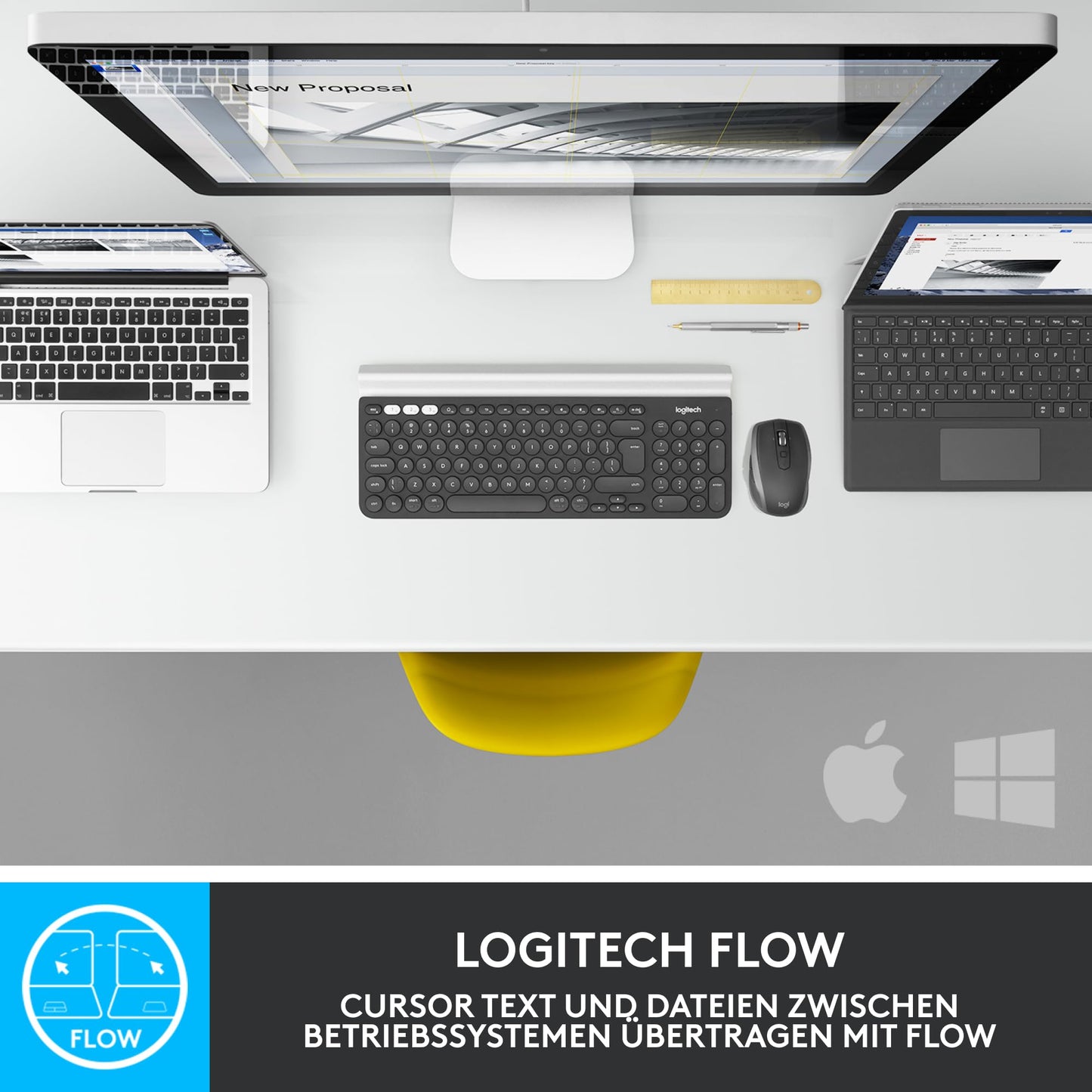 Logitech MX Anywhere 2S Bluetooth Edition wireless mouse, multiple surfaces, super fast scrolling, rechargeable, mobile, connect to up to 3 Mac/PC computers - Graphite