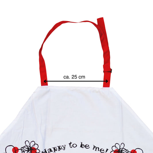 Gift idea for Walt Disney Minnie Mouse fans: apron set with Minnie Mouse mini apron. 65% polyester/35% cotton.