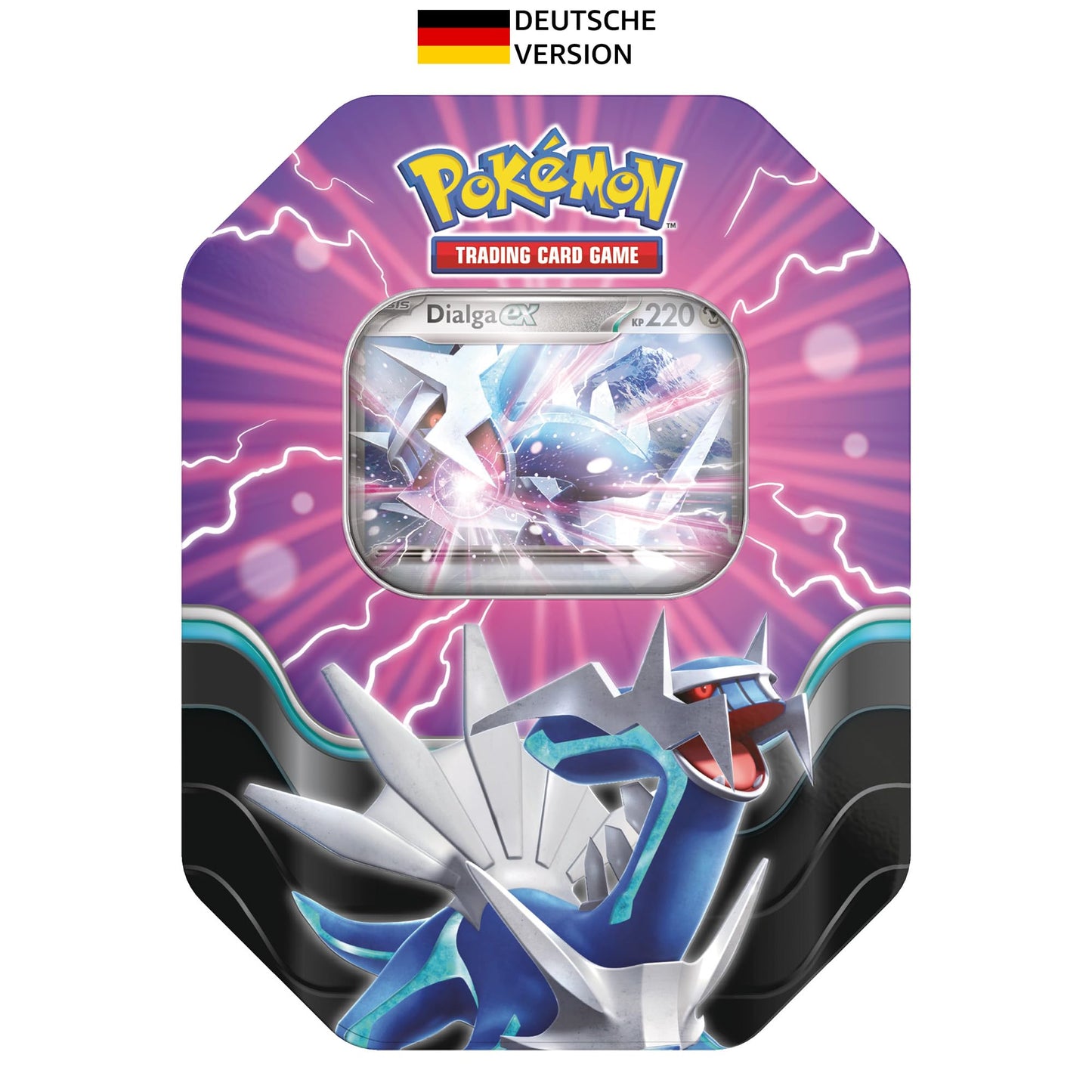 Pokémon Trading Card Game: Tin Box Azure Legends: Dialga-ex (4 booster packs & 1 holographic promo card)
