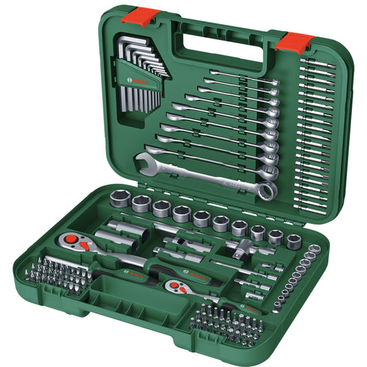 Bosch Advanced 132-piece Hand Tool Set (for screwing and fastening tasks; High-quality materials; Ergonomic design; long lifespan)