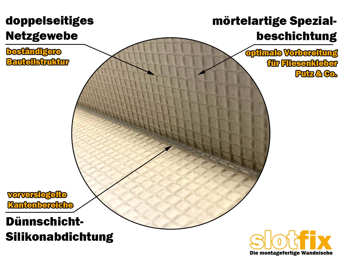 slotfix® tileable ready-to-install wall niche 60x30x10cm as a shower shelf in drywall provides more storage space in bathroom & Co. Exclusive storage with center divider.