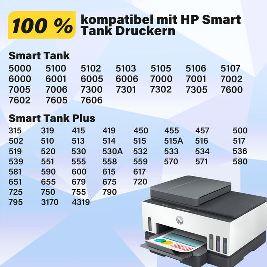 Osinkjet printer ink 31 32XL compatible for HP Smart Tank 5105 7005 7305 5106 5108, ink 31 32 XL for Smart Tank 7005 7605 7006 7306 455 515 519 530 558 559 570 655 670 750 790 printers.