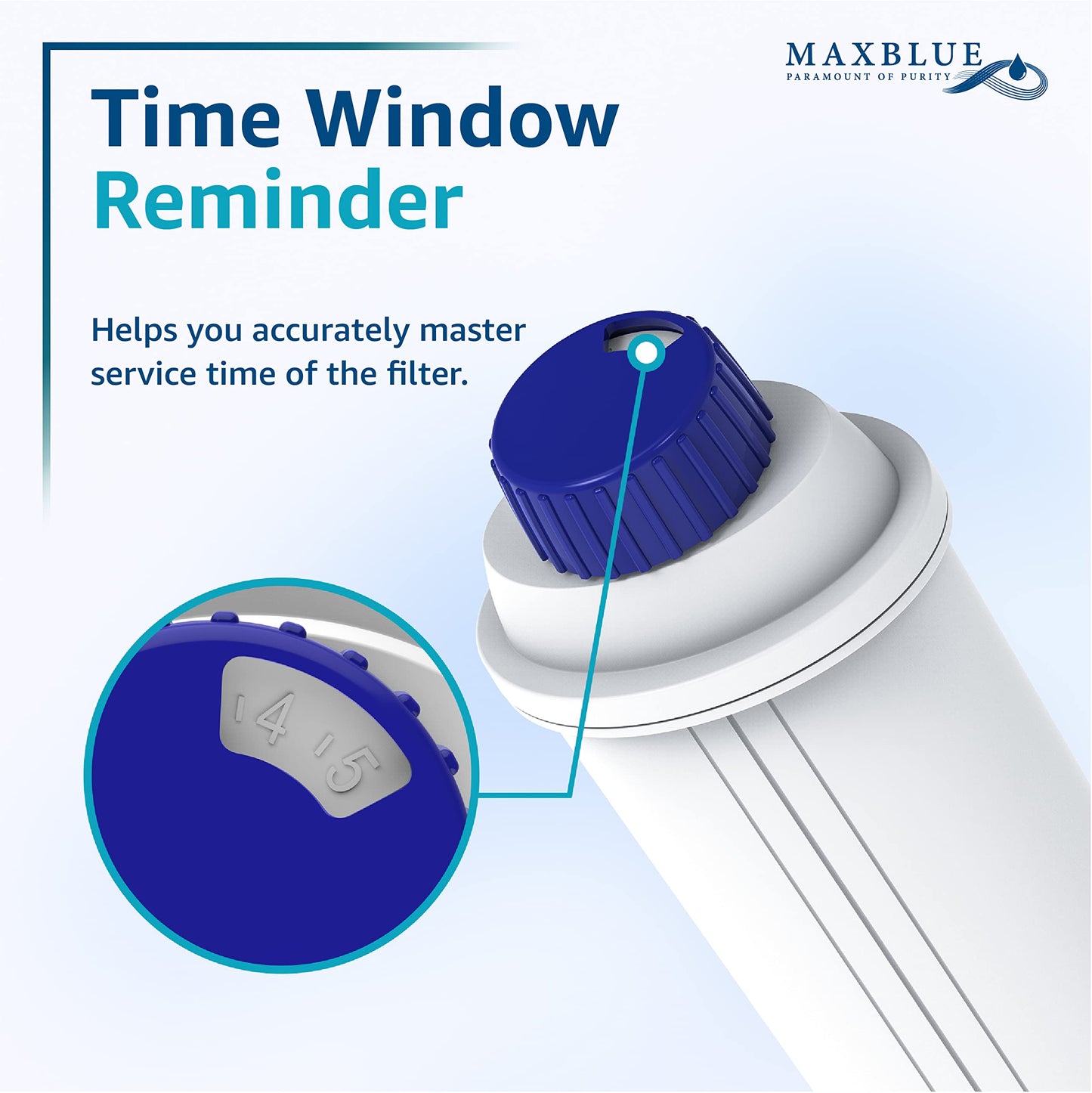 Maxblue coffee water filter, replacement for De'Longhi® DLSC002 9310926 SER3017 5513292811. Compatible with various models of ECAM, ESAM, ETAM. TÜV SÜD certified.
