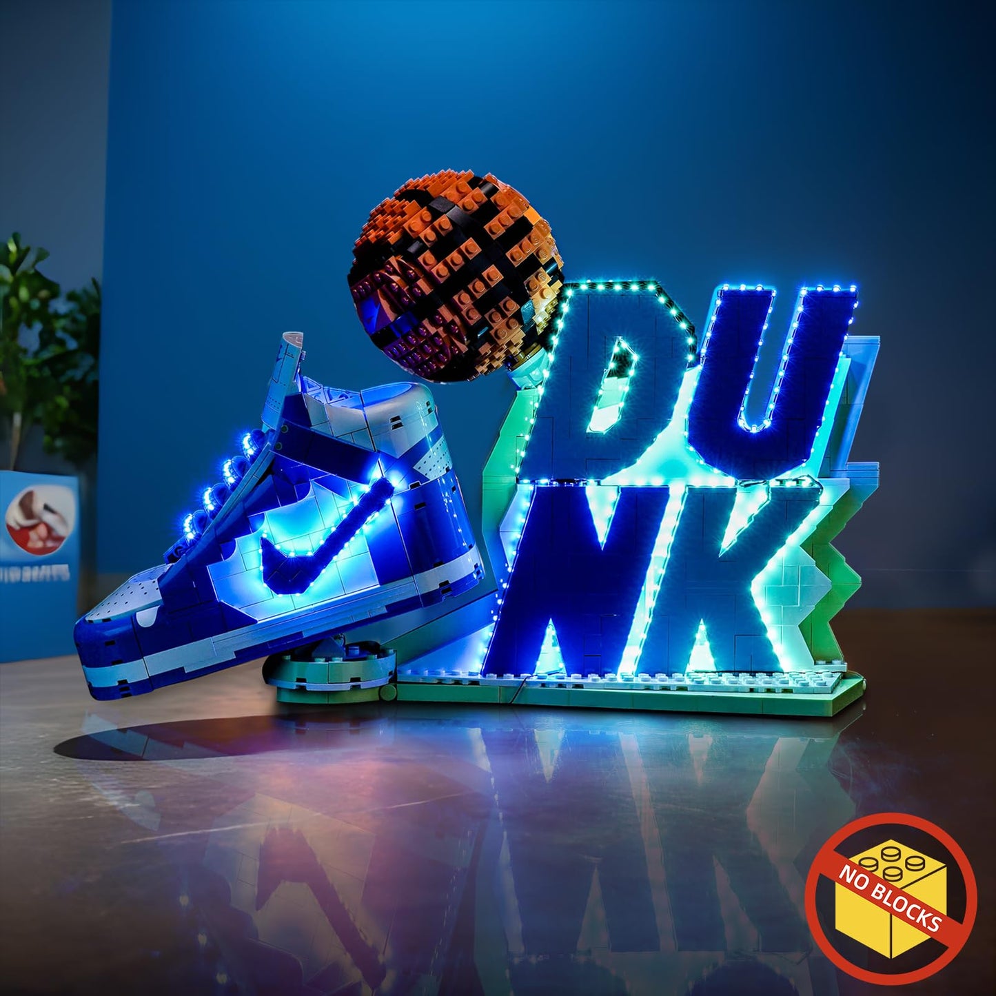 BrickBling LED Light Set compatible with Lego 43008 Nike Dunk x Set (No model), touch dimmer switch decoration lighting set Compatible with Lego Nike Dunk x 43008 Creative Toy