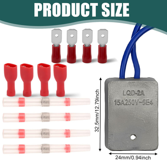 Soft Start Module Set, 15A 230V Electric Tools Soft Start-Up Current Limiter Module Set with Installation Accessories Electric Tools Starting Resistance Soft Start for Circular Saw Miter Saws Handheld Circular Saw