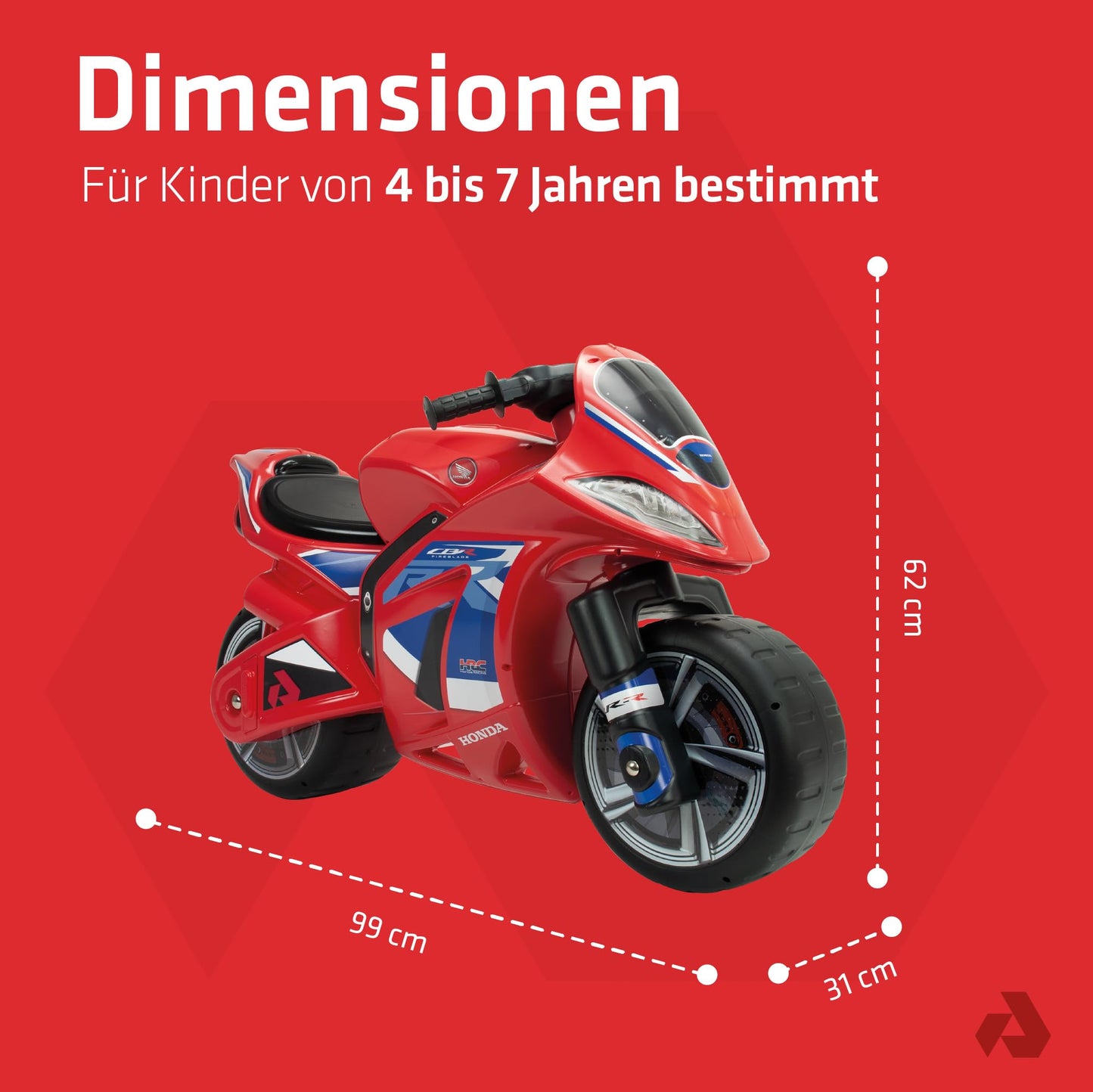 Balance bike From 4 years 5 years 6 years 7 years Kids motorcycle Ride-on vehicle Motorcycle Children Ergonomic Stable Lightweight Portable Gift Birthday Boys Girls Indoor Outdoor - INJUSA