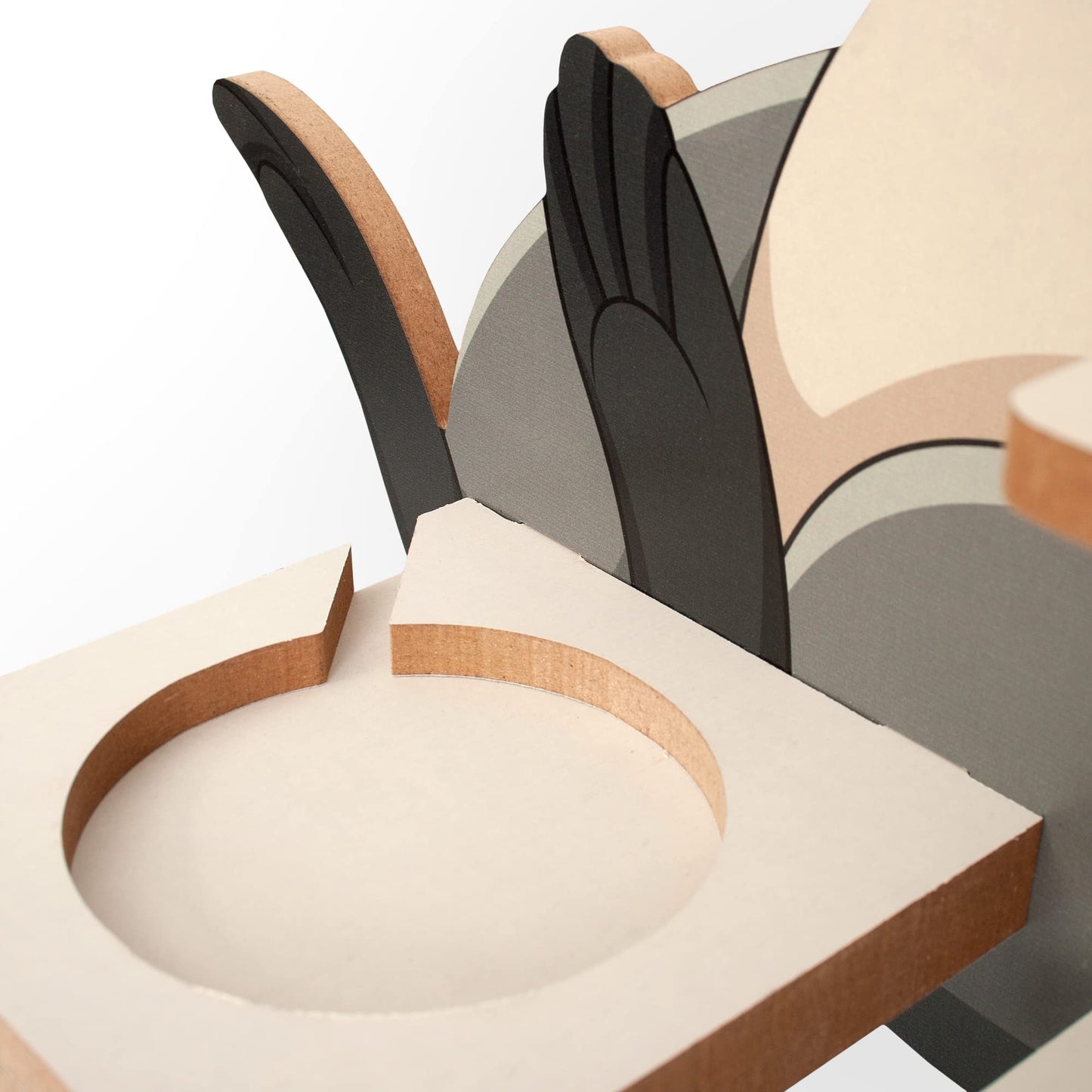 "Washbear" shelf suitable for Toniebox and Tonies including 40 metal plates for flexible attachment of the Tonie figures.