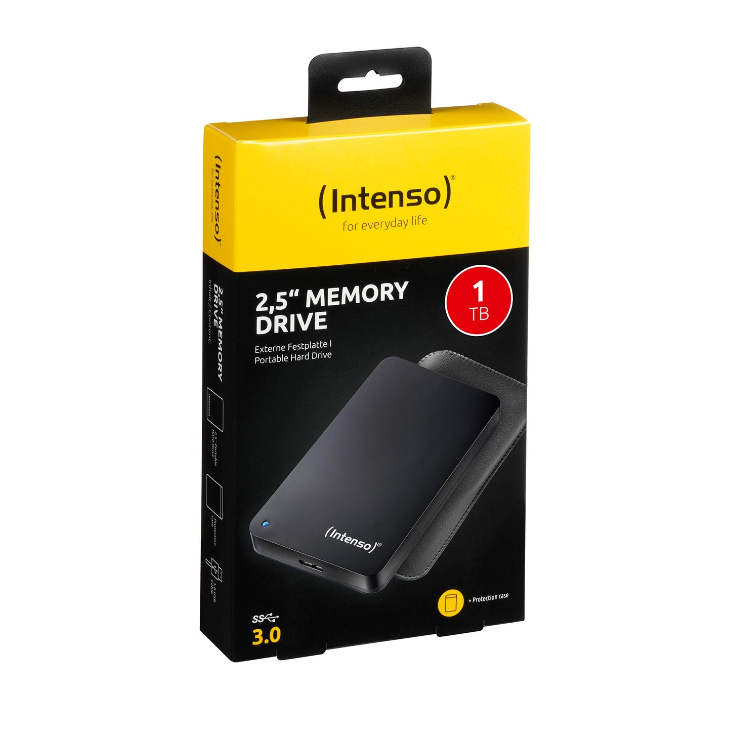 Intenso 6023560 1TB Memory Drive USB 3.0 2.5' External Hard Drive, Mechanical Hard Drive