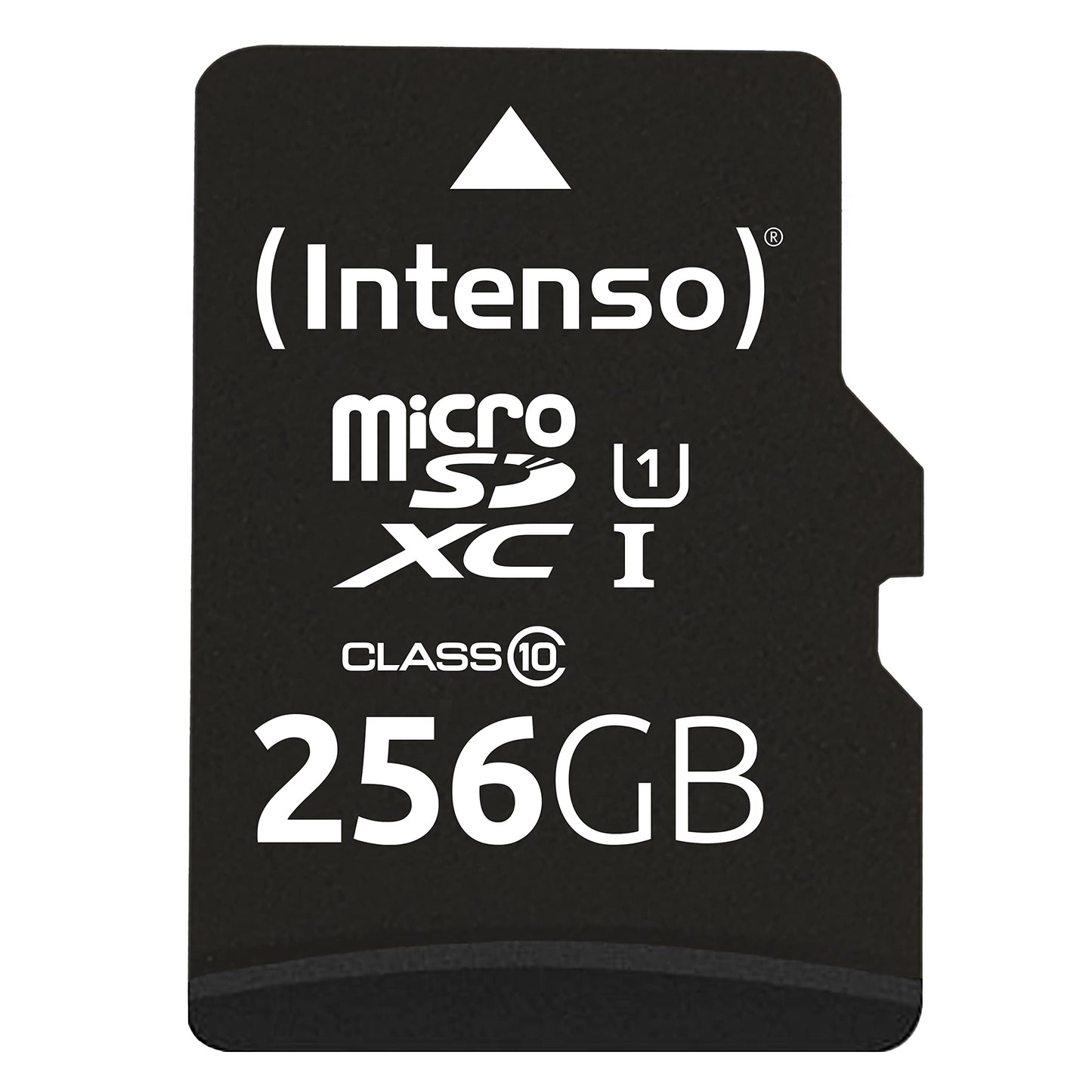 Intenso Premium microSDXC 256GB Class 10 UHS-I Memory Card with SD adapter (up to 90 MB/s), black