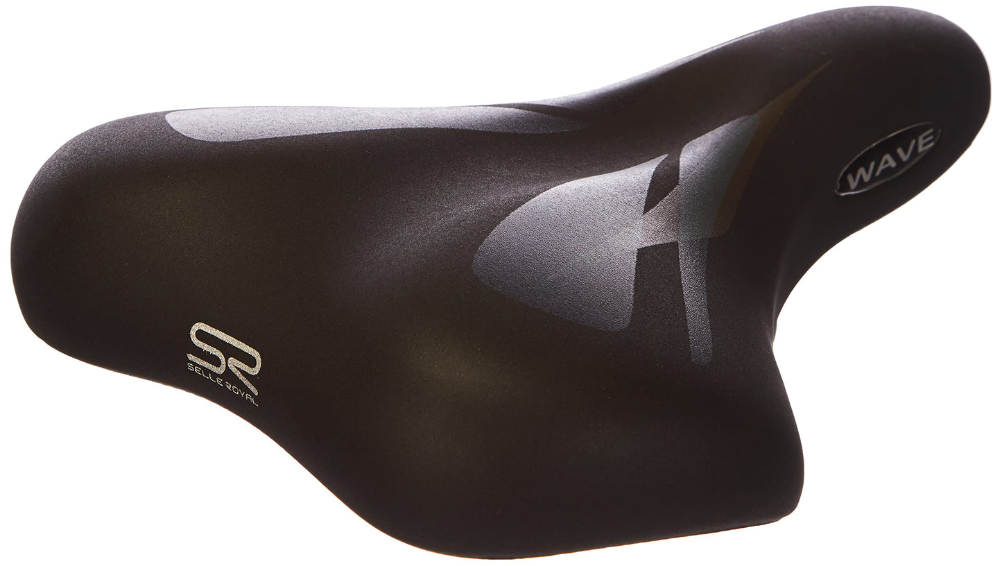 Selle Royal Adult Elastomer Gel Touring Saddle, Black, One Size & Women's Gel Trekking Saddle, Black, One Size.