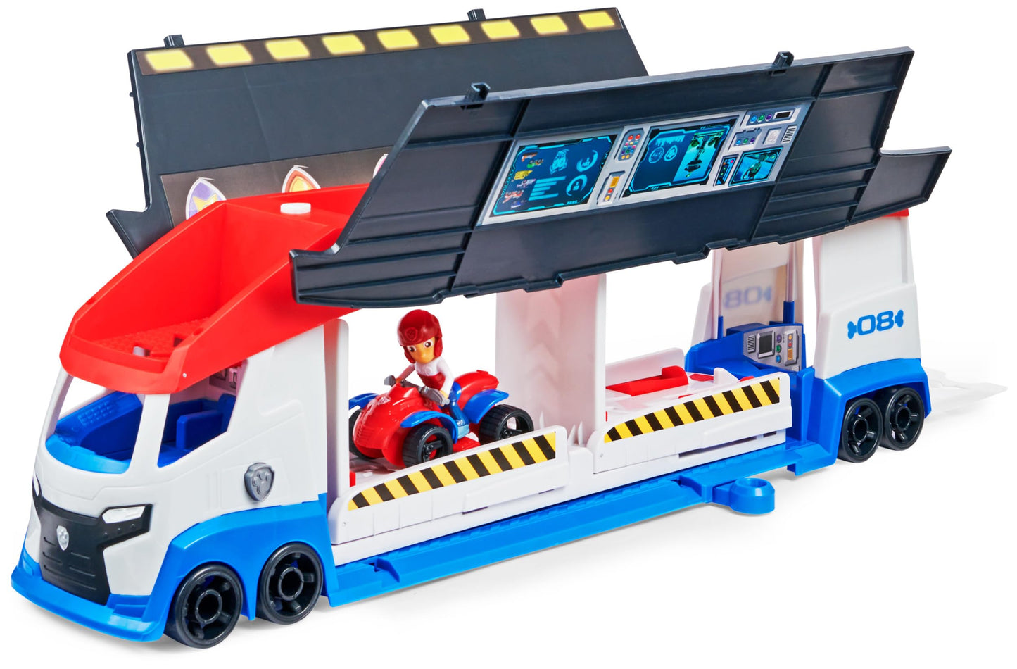 PAW PATROL, 10th Anniversary, Team vehicle Paw Patroller in updated design, includes Ryder figure and 1 basic vehicle, for ages 3+