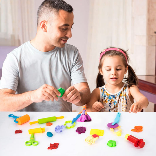 42pcs Clay Accessories, Clay Tool Set, Molds, Scissors, Clay Dough Roller with Storage Bag, Play Dough Set Accessories for Kids Toddlers Boys Girls.