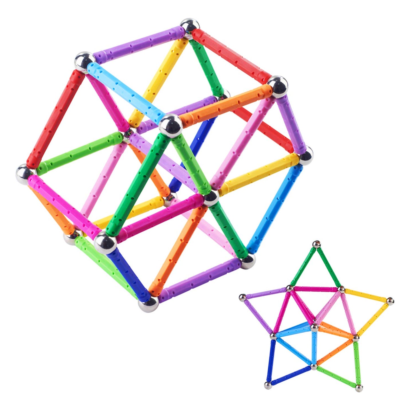 Beicarin Magnetic Building Blocks, 150 Pieces, toy, magnetic educational toys, magnetic blocks, stackable toy set for children and adults