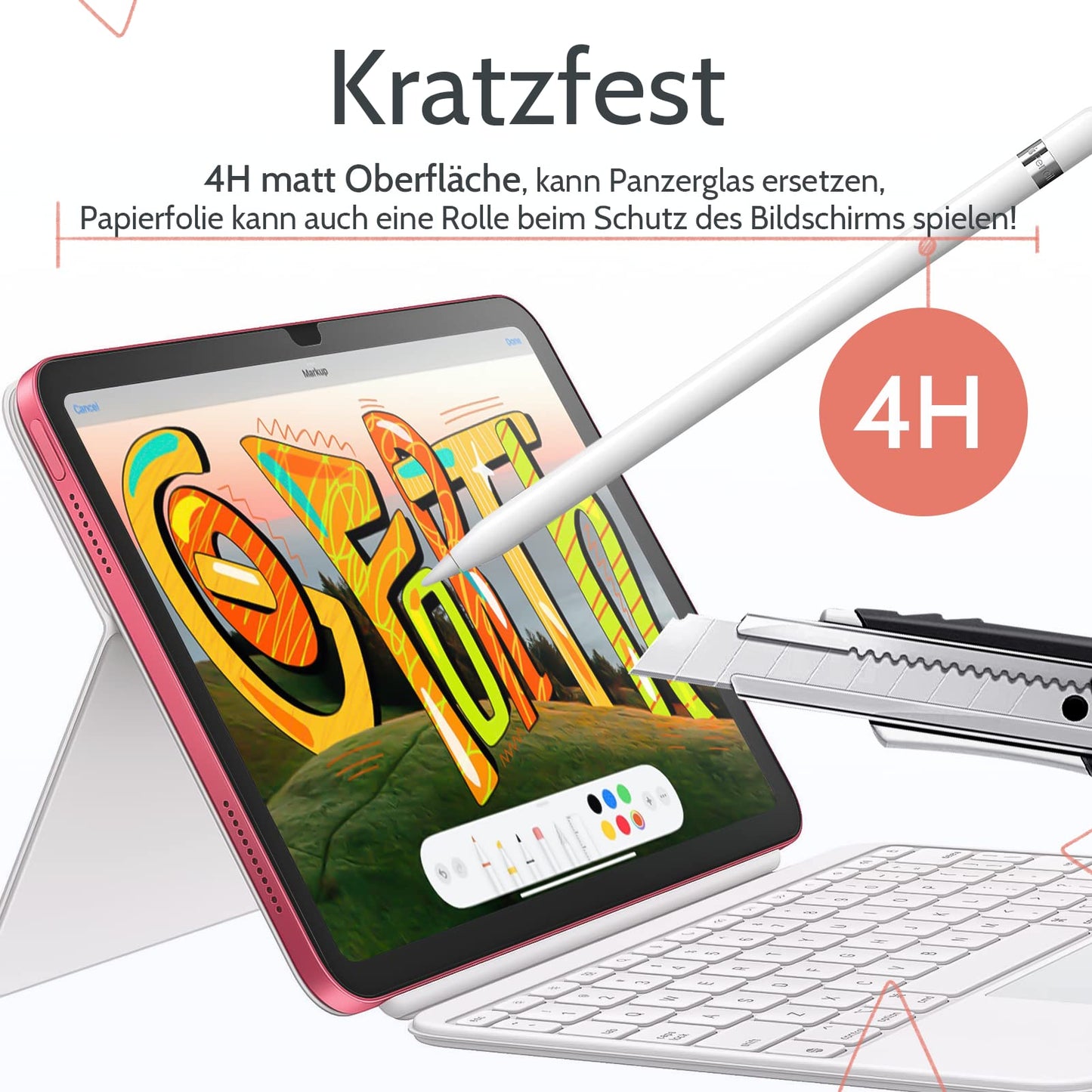 2 pieces of paper protection film for iPad 11/10th generation 10.9 inches 2022 & iPad 11 (A16) 2025, matte paper film anti-glare screen protector for drawing, writing, and note-taking screen protector