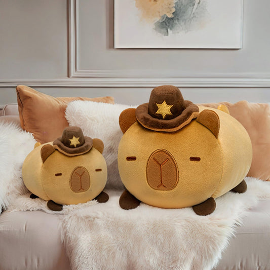 Mewaii Capybara plush pillow 20CM Soft Kawaii stuffed animal for kids, cute capybara plushie, perfect cuddle pillow and gift.