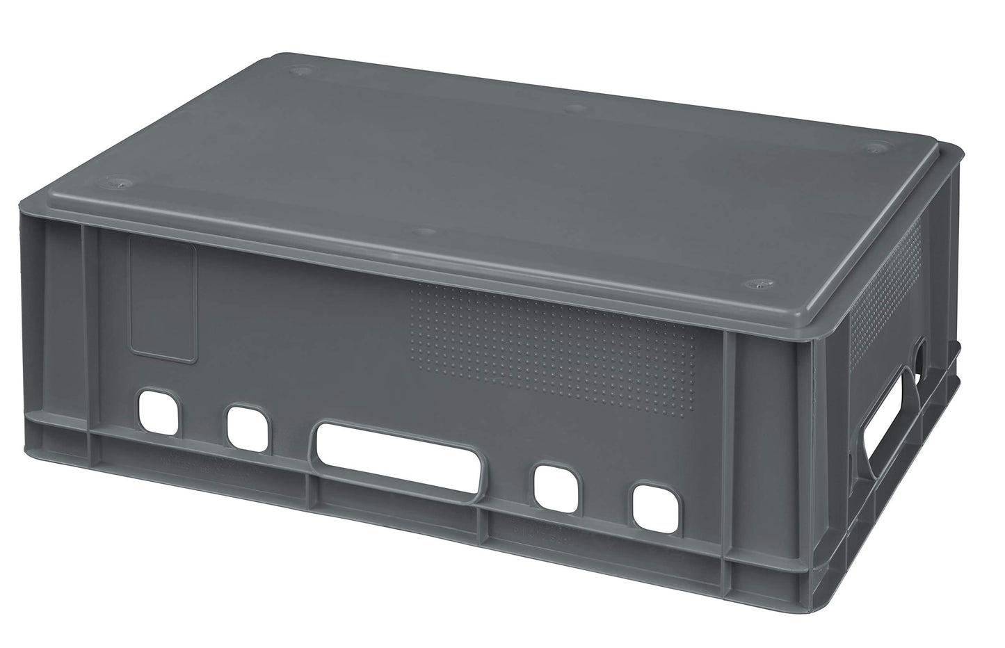 5 pieces of E2 crates 60x40x20 meat crate storage crate butcher crate in gray