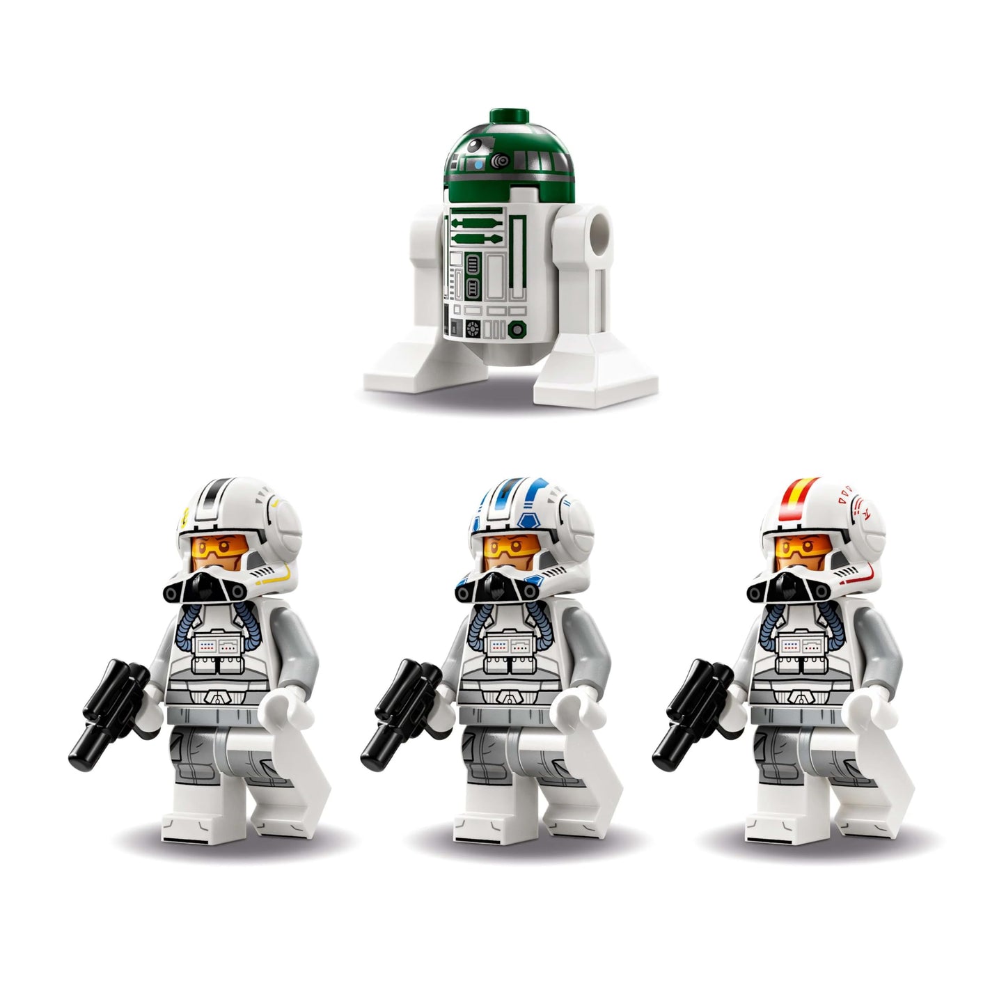 LEGO Star Wars 75402 ARC-170 Starfighter toy comes with 4 minifigures including Clone Pilot and R4-P44 Droid. A collector's item and a perfect gift for fans of Revenge of the Sith, suitable for boys and girls aged 9 and above.