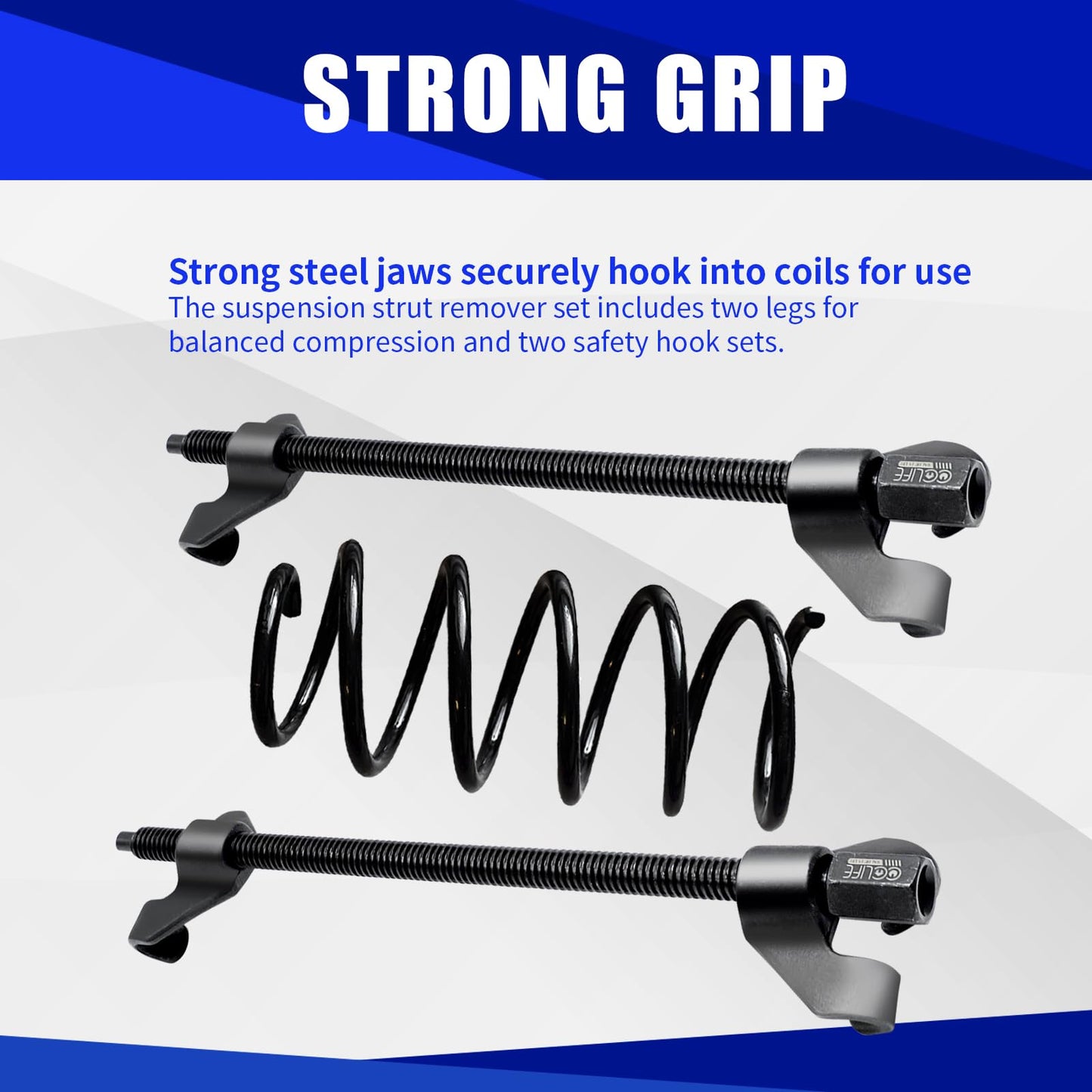 CCLIFE Coil Spring Compressor, 2pcs 370mm Installation Tool for Car Auto Tuning and Lowering.