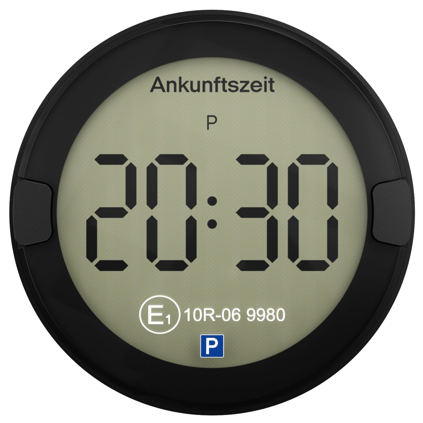 OOONO P-DISC NO2 - Electronic parking disc with approval for the car - Automatic digital parking disc electrically approved by the KBA according to the Road Traffic Act (StVO) - Electric parking clock approved for the car