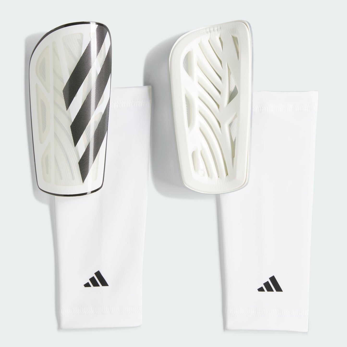 adidas Unisex TIRO SHINGUARD League White/Black/Silver Metallic, L