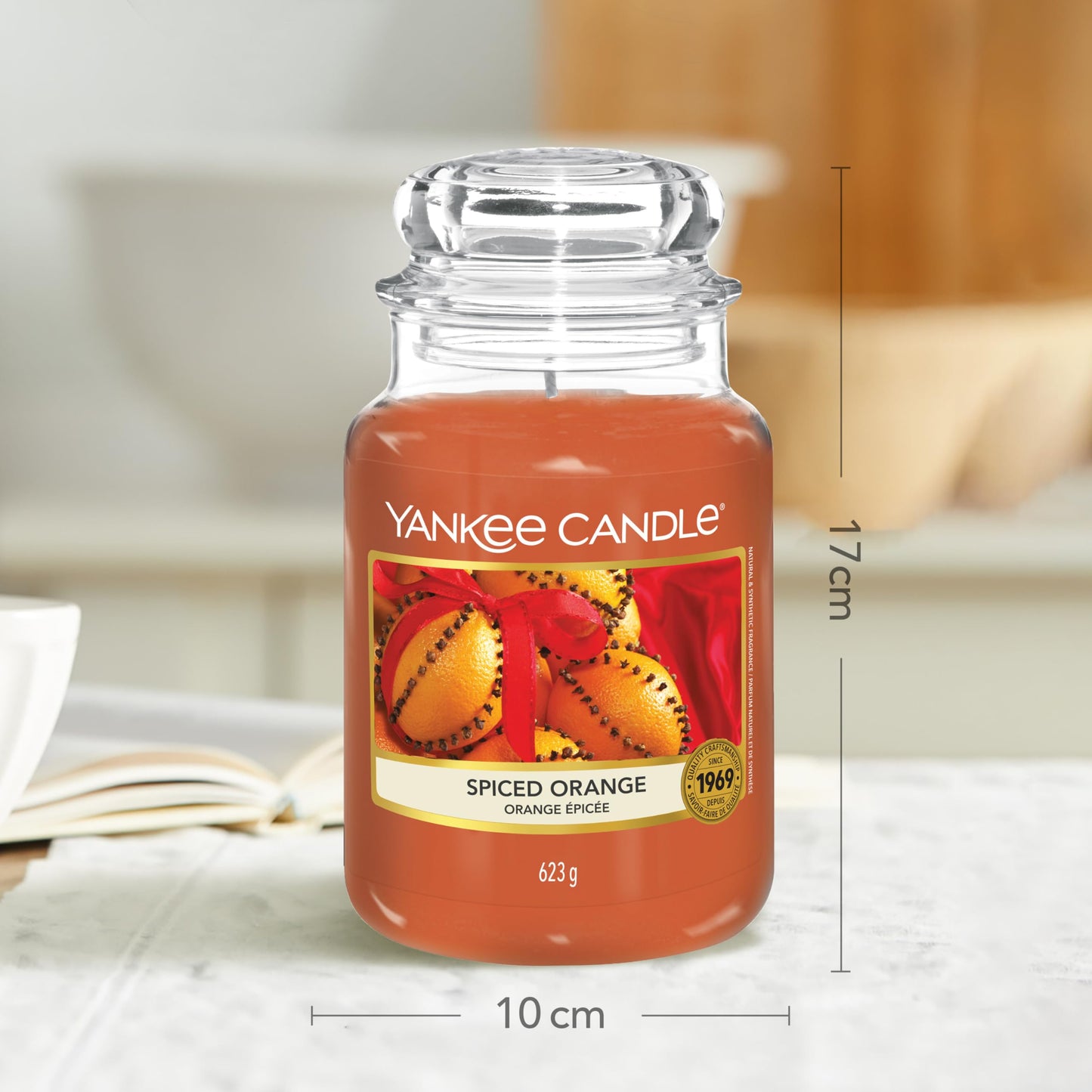 Yankee Candle Jar Candle (large) | Spiced Orange | Burns up to 150 hours