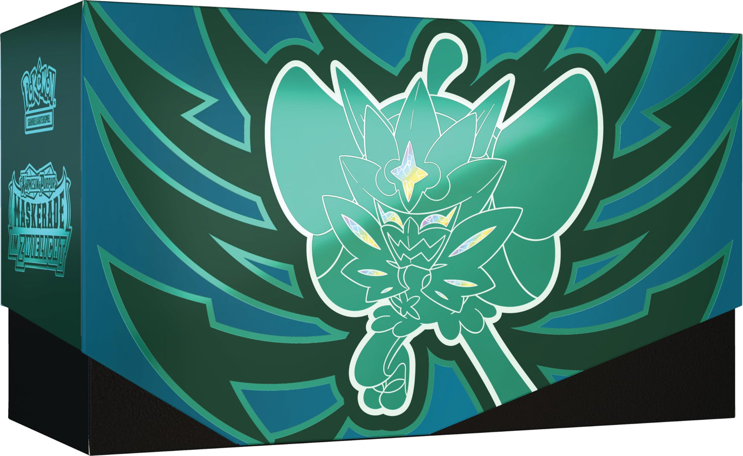 Pokémon Trading Card Game: Top Trainer Box Crimson & Purple - Masquerade in Twilight (1 full-art promo card featuring Turquoise-masked Ogrepon, 9 booster packs & premium accessories)