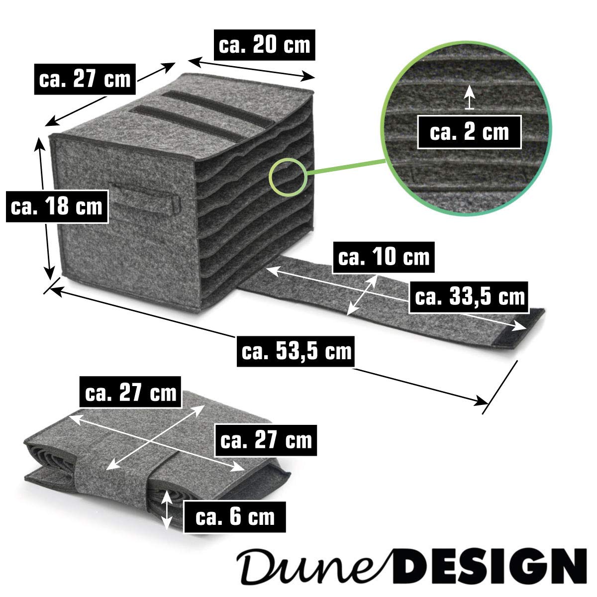 DuneDesign 2-piece set: RV felt plate holder & cup holder for camping - glass holder RV plate organizer cabinet dish storage RV organization system caravan campervan gadgets camper