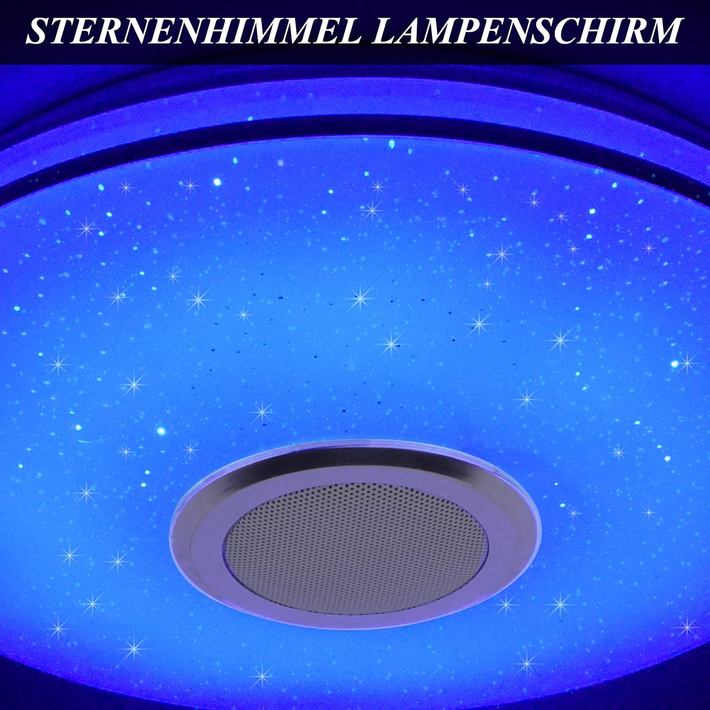 MILFECH 36W LED Ceiling Light Dimmable with Bluetooth Speaker, Remote Control and APP Control, LED Ceiling Lamp with RGB Color Changing, Music for Bedroom Kids Room Living Room