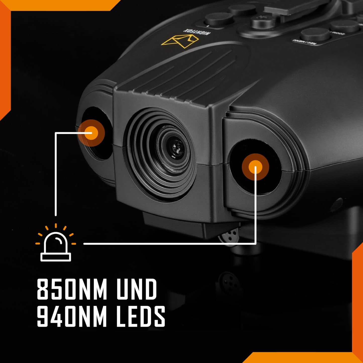 Night vision device - Nightfox Swift 2 Pro, helmet mountable, 1x magnification, 1080P HD recording capability, rechargeable via USB, digital outdoor binoculars with night vision.