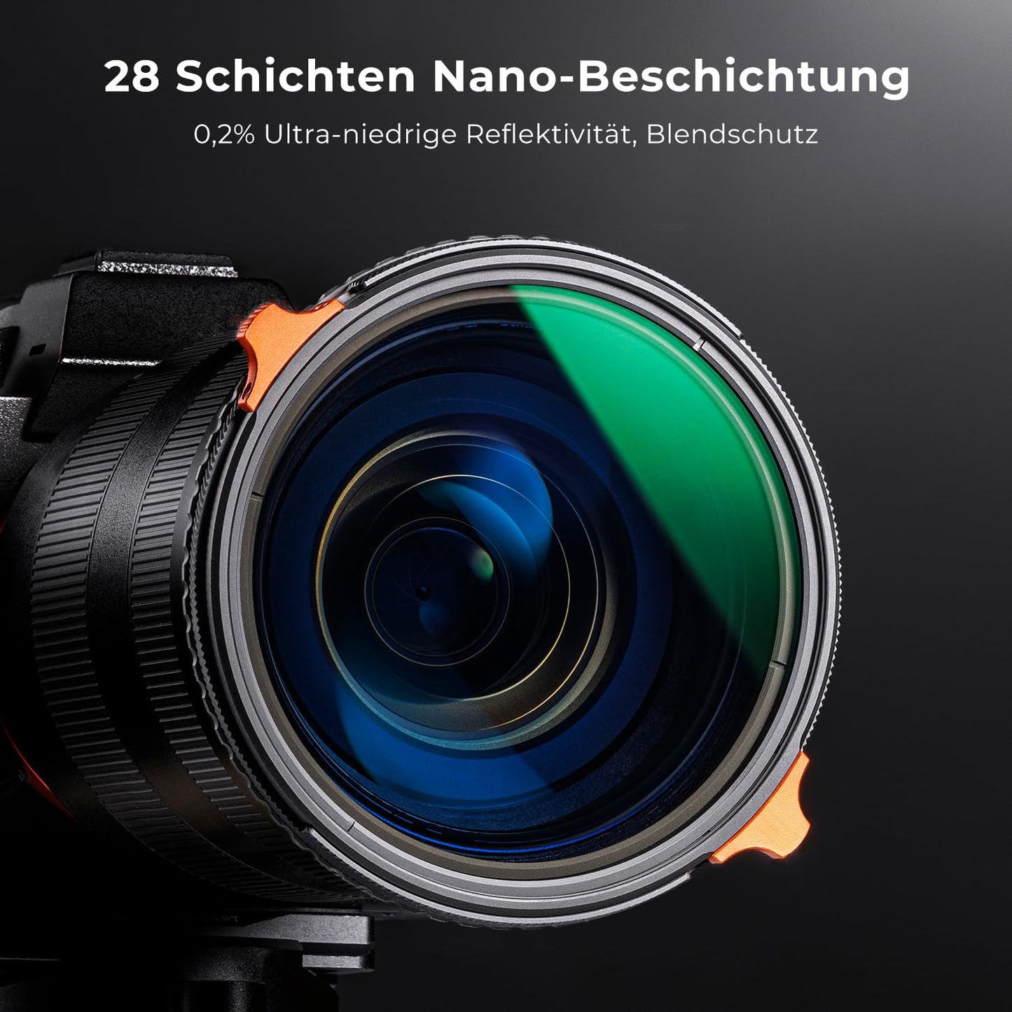 K&F CONCEPT Nano-X ND Filter 82mm CPL&ND4-ND64 2 in 1 multifunctional neutral density filter and CPL filter polarizer