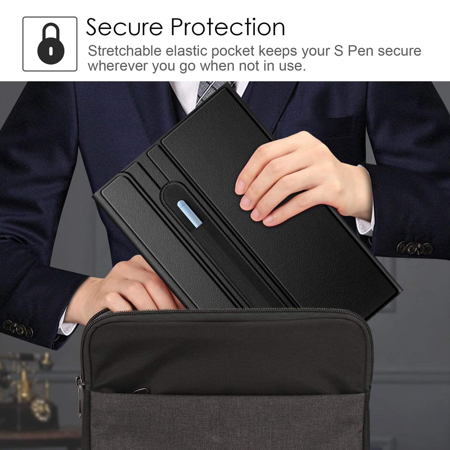 FINTIE Keyboard Case for Samsung Galaxy Tab S6 Lite 10.4 Inch 2024/2022/2020 Tablet - Keyboard Cover with Magnetic Detachable German Bluetooth Keyboard, Black