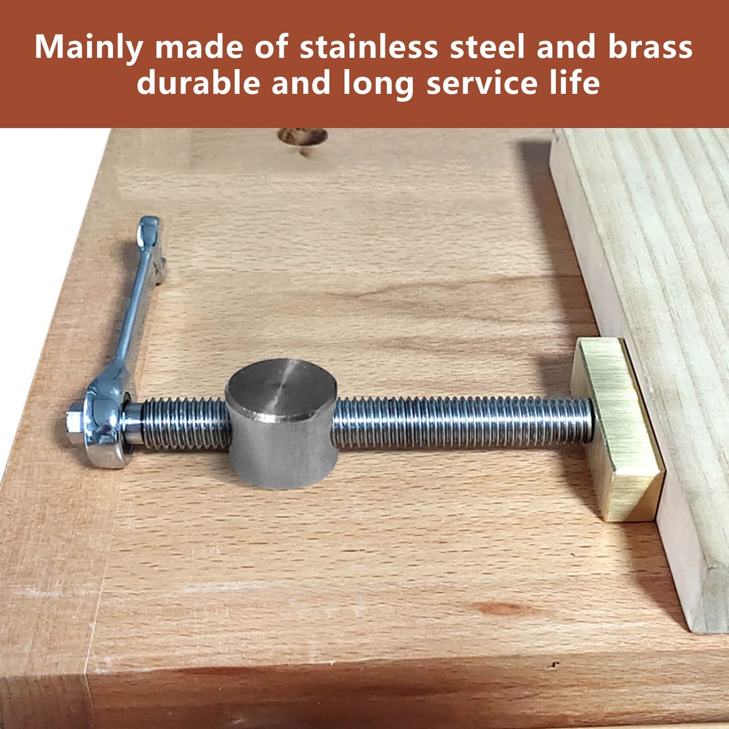 2 pieces table workbench clamp with 4 pieces bench dogs bench clamp bench hooks for 19mm holes DIY positioning bench stop and quick clamps woodworking desk clips quick release clamp
