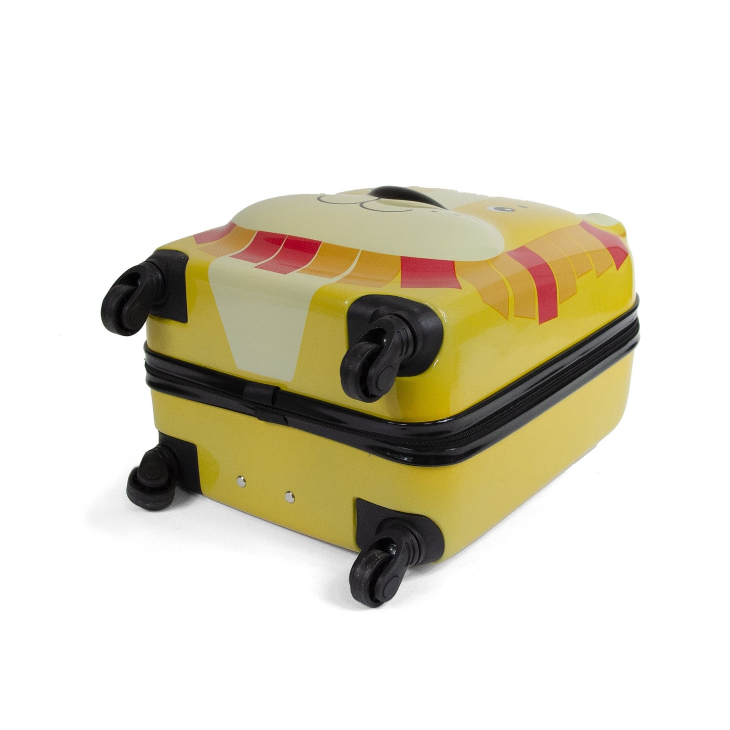KINSTON cabin suitcase with wheels for kids | Luggage with animal motifs, orange, 32x46x25, For kids