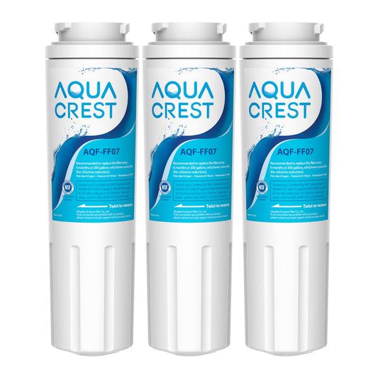 AQUACREST Refrigerator Water Filter, Compatible with Maytag UKF8001, UKF8001AXX, UKF8001P, UKF9001, PuriClean II, Whirlpool 4396395, 469006, FILTER 4, Sears/Kenmore 9006, 46-9006 (3)