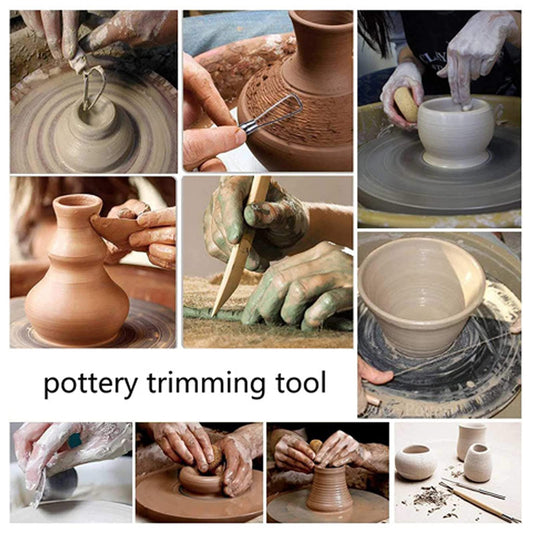 46Pcs Pottery Tool Set Sculpting Tools Polymer Clay Tools with Storage Bag for Model making, Jewelry Crafting, Pottery.