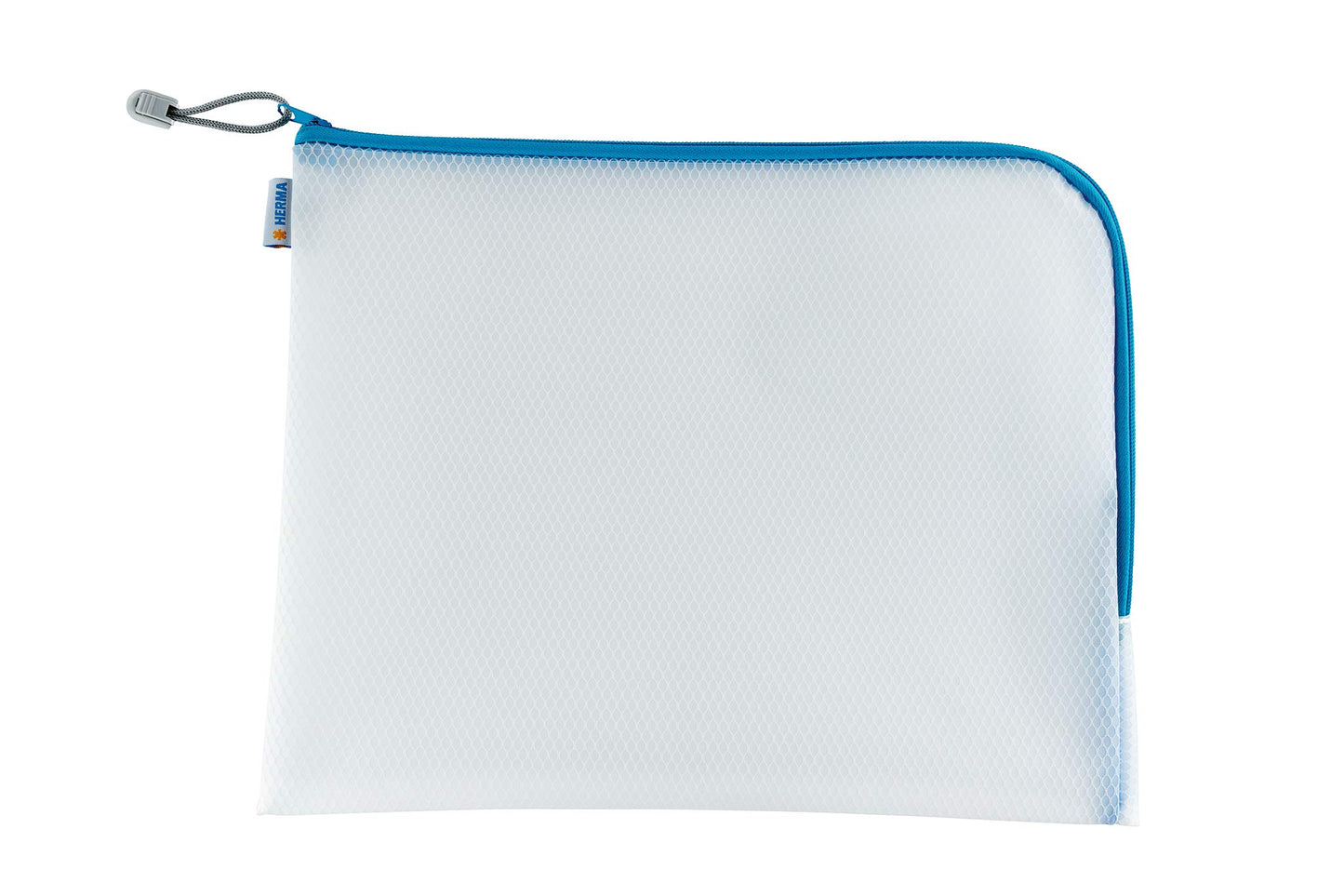 HERMA A4 zipper document bag set, 10 pieces, large waterproof zip bag, lockable plastic document folder with zipper, semi-transparent, 36 x 28 cm.