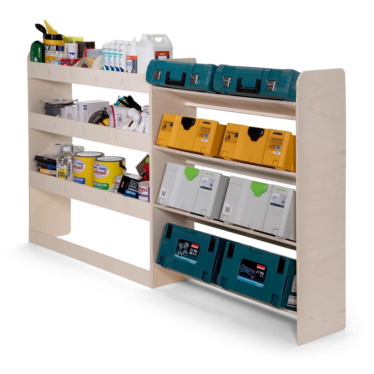 VANIFY - Compatible with Renault TRAFIC L2 2015+ vehicle equipment, vehicle shelves, tool box, and rear shelf