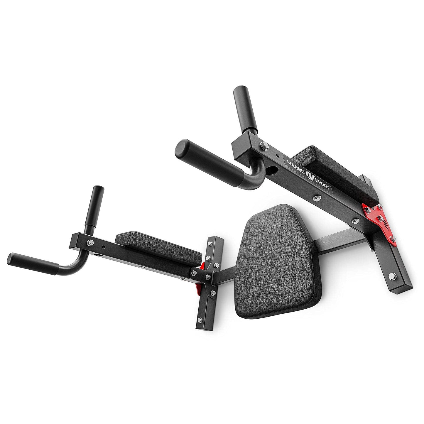Marbo - Wall Mounted Dip Station - Dips Bars for Wall - Thick Padding, Adjustable Handles - Calisthenics Equipment, Home Gym - for Strength Training, Muscle Building Workout - MH-D101 2.0