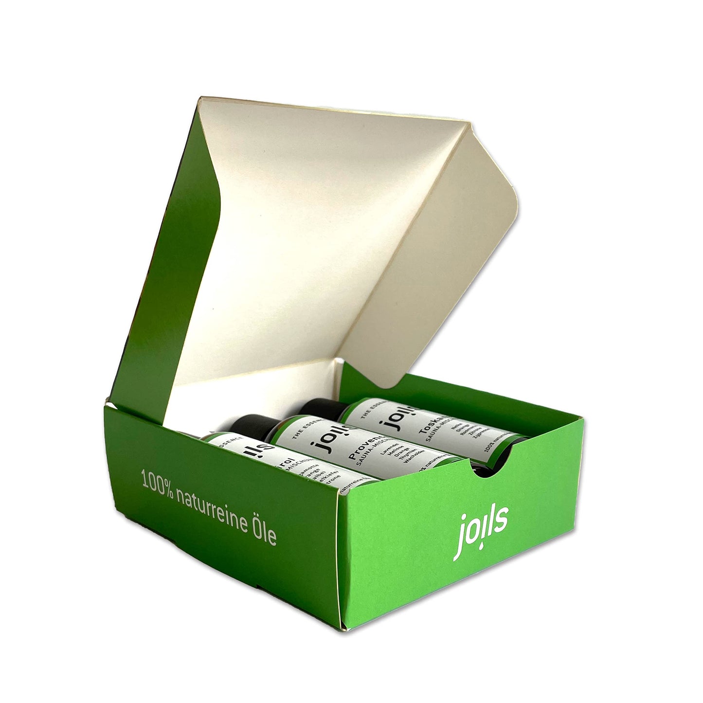 JOILS® Sauna infusion set I, pure, 3x100ml, 100% natural oil for your sauna, organic sauna oil in a gift set.