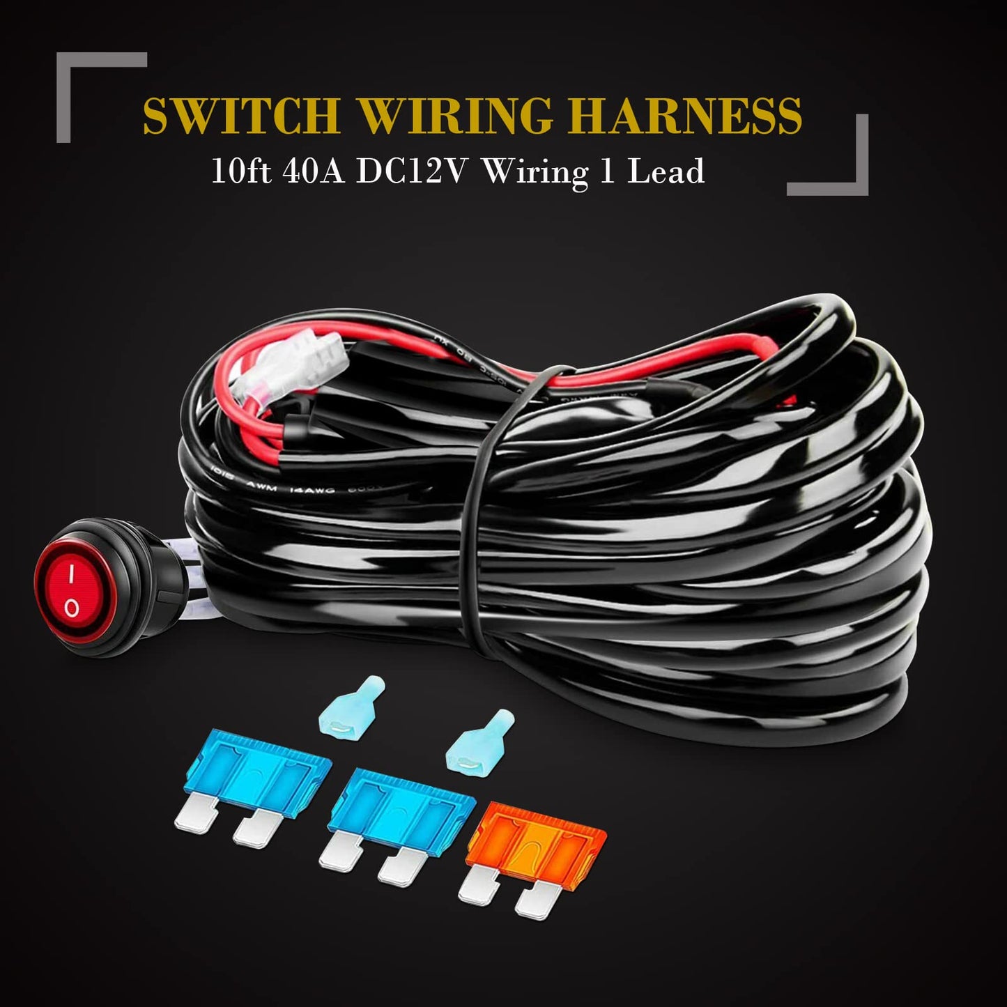 SKYWORLD 23 Inch 58 cm 324W Led Work Light Bar, Led Light Strip Automotive With 12V Wiring Harness, Strong Magnet Mounts for SUV Offroad ATV UTE Tractor Truck Car 4x4 Vehicles, 6000K White