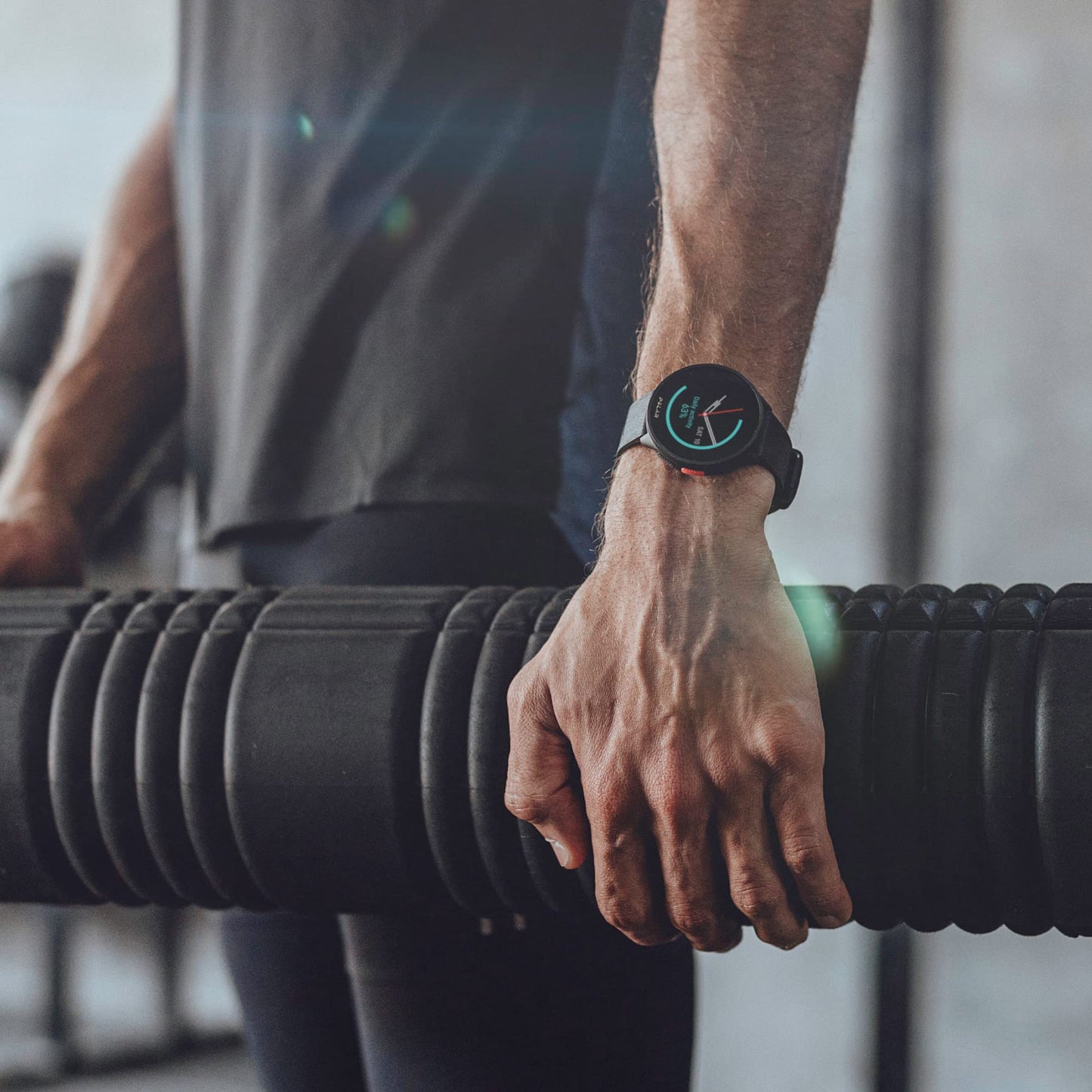 Polar Pacer - GPS running watch - very fast processor - ultralight - bright display - tactile buttons - personalized - heart rate monitor - music control, Night Black, S-L