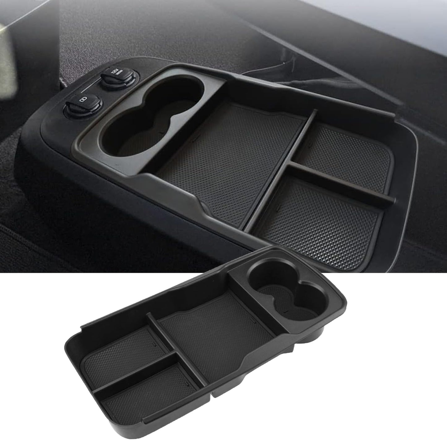 YEE PIN Storage Box Compatible with Kia EV6 2022 2023 Center Console Organizer Tray for EV6 2023 Armrest Organizer Accessories Interior Central Control