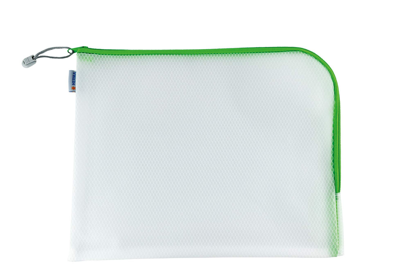 HERMA A4 zipper document bag set, 10 pieces, large waterproof zip bag, lockable plastic document folder with zipper, semi-transparent, 36 x 28 cm.