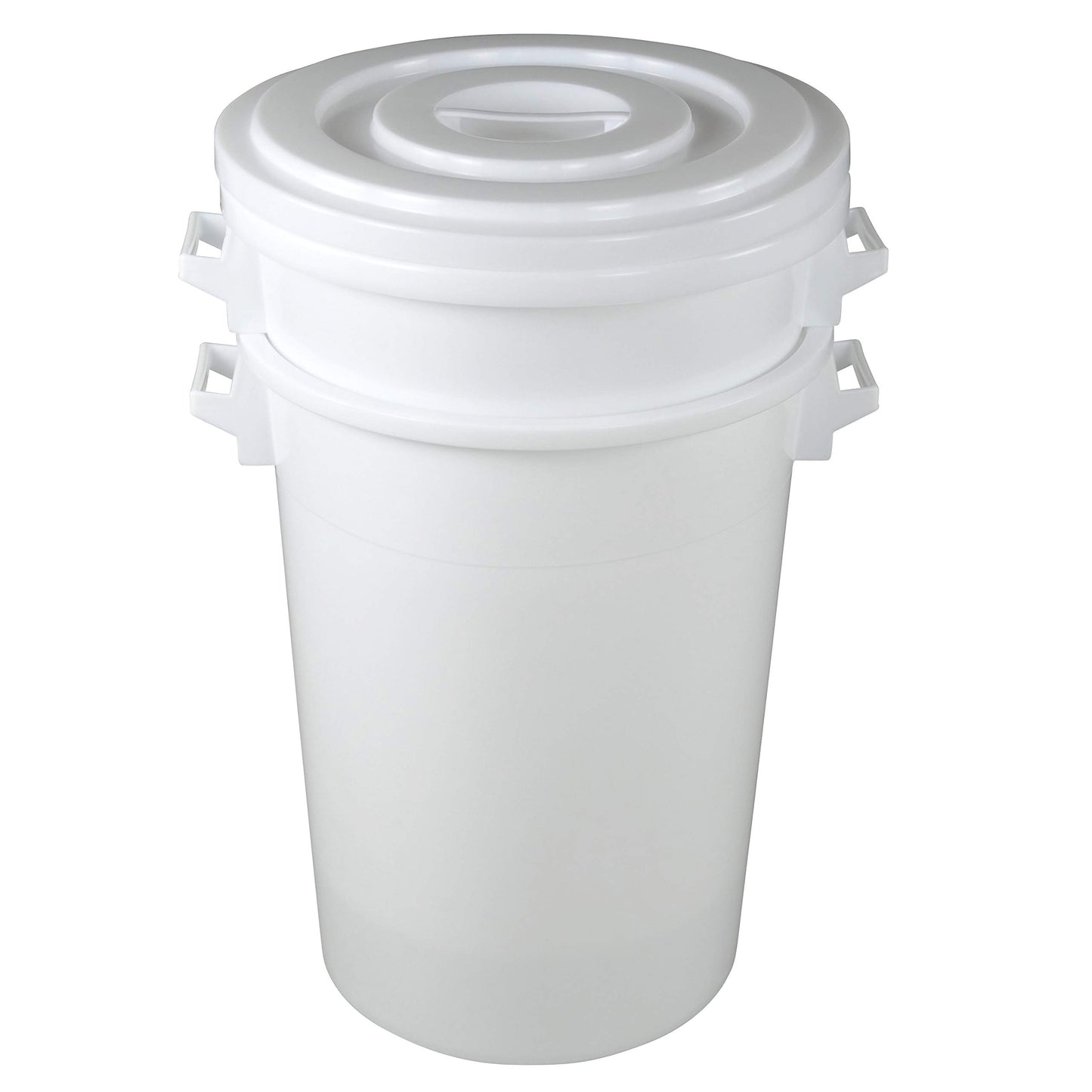 TOLEGANO 50L food-safe bucket with lid White Universal barrel Water drum Feed drum Barrel with lid Feed bucket Water tank 50L plastic bucket plastic barrel Horse Tub Storage Bucket