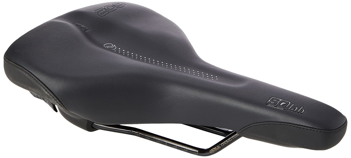 SQlab Unisex - Adult 602 Ergolux Active 2.0 Bicycle Saddle, Black, 14 cm
